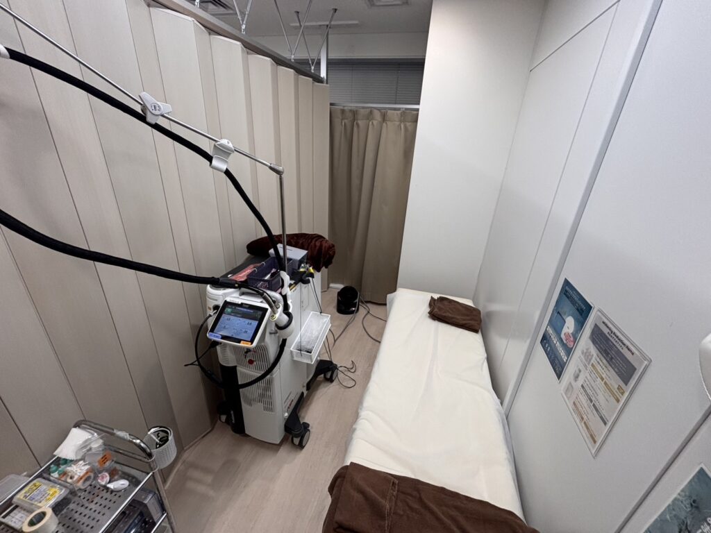 Treatment room at Shonan Beauty Clinic Shinjuku Main Branch