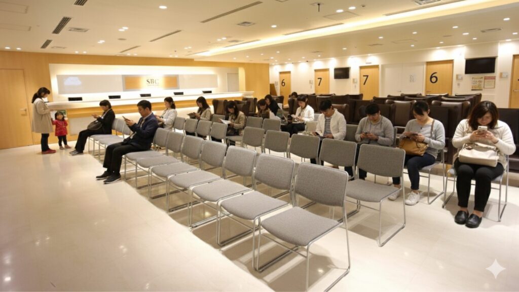 Image of the waiting room at Shonan Beauty Clinic Shinjuku Main Branch
