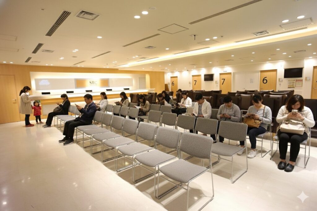 Waiting at Shonan Beauty Clinic