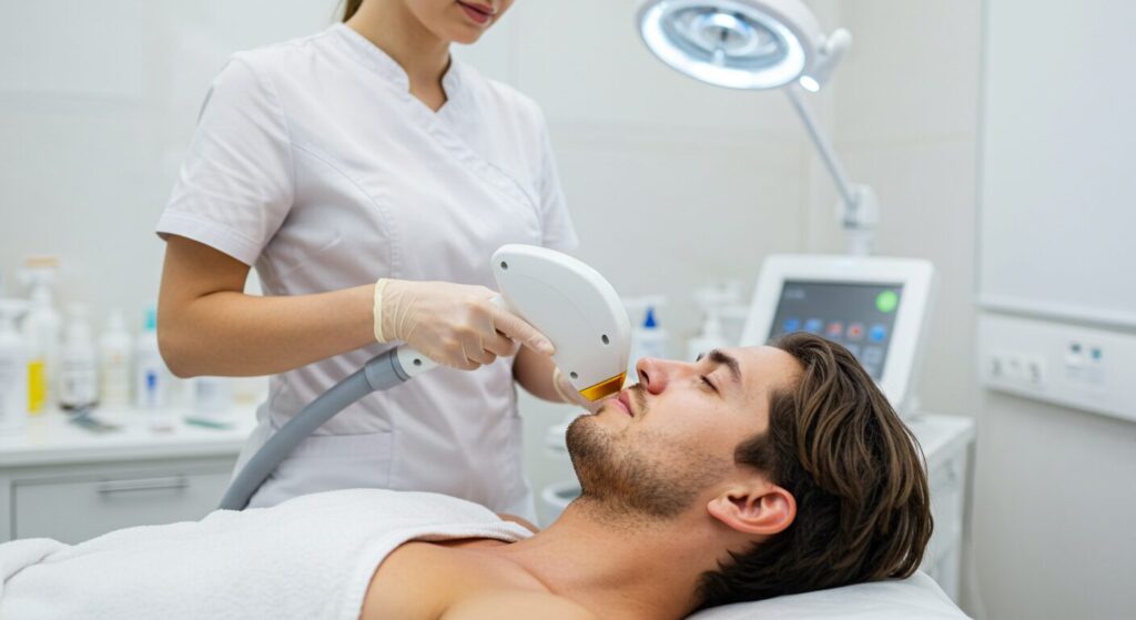 Beard hair removal treatment at Shonan Beauty Clinic