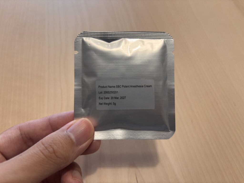 Shonan Beauty Clinic's proprietary powerful anesthetic cream