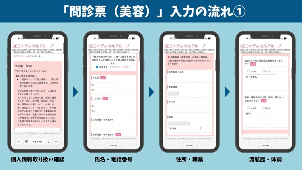 Questionnaire entry items and flow1
