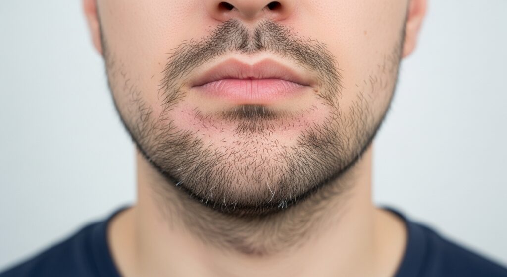 Gorilla Clinic's beard hair removal didn't produce the desired results
