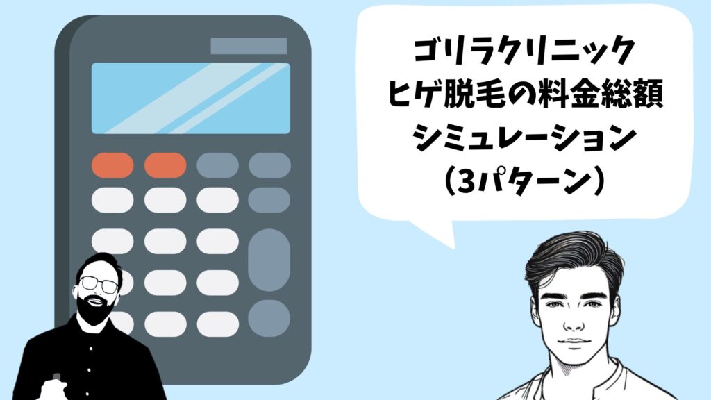 Gorilla Clinic beard hair removal price simulation