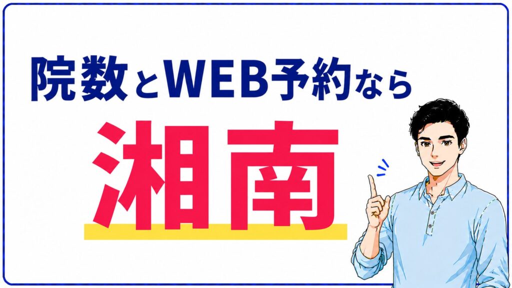 ヒゲ脱毛の通いやすさ・予約を比較するイメージ
