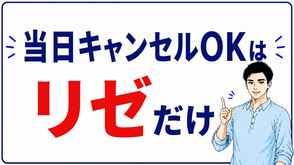 追加費用とキャンセル対応を比較するイメージ