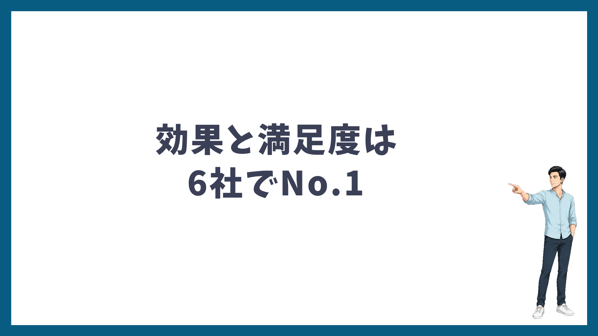 ゴリラクリニックは効果と満足度が6社でNo.1